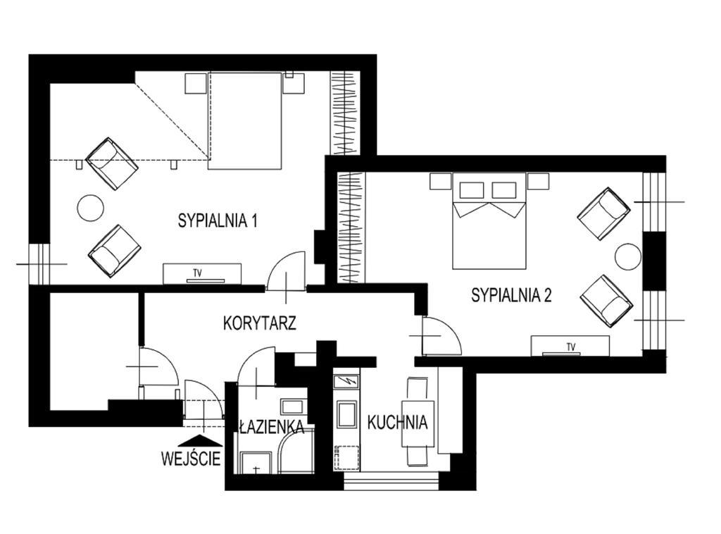 شقة Dk Apartament Stare Miasto أولشتين المظهر الخارجي الصورة